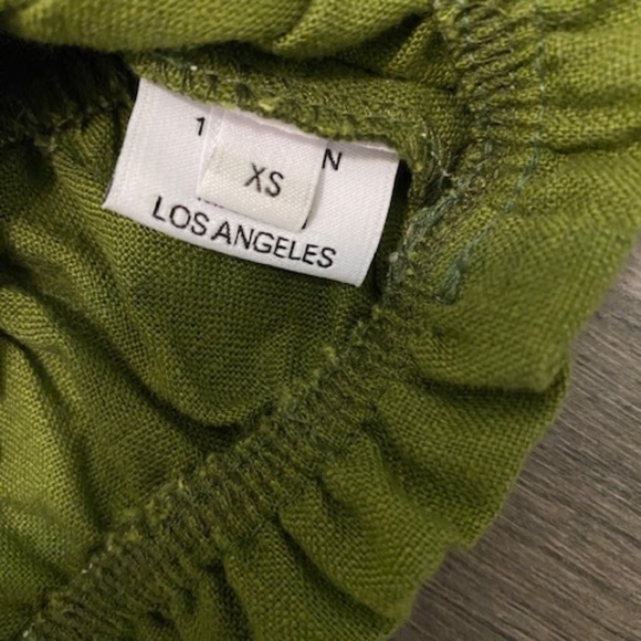 Lykke Wullf Pearl Linen Green Bralette Size XS - Picture 7 of 10